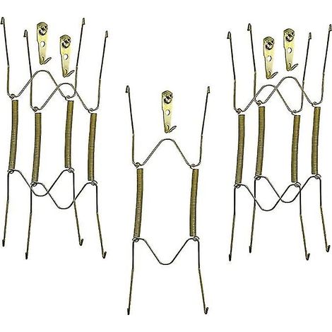 Telleraufhänger Für Die Wand, 20,3 Cm, Dekorativer Tellerhalter Mit Installationshaken, 5 Stück