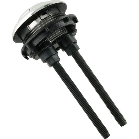 Toiletten-druckknopf, 48-mm-gewinde, Runder Kopf, Doppelspülung, Wassersparend, Chrom-effekt, Wassertank-druckknopf