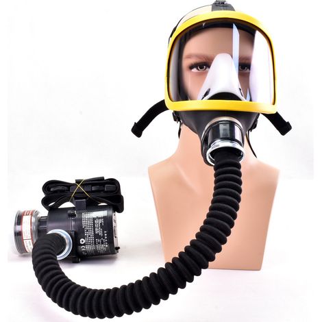 Tonchean – Vollgesichts-gasmaske – Konstanter Luftstrom – Schutz Vor Benzol Und Chlor – Hochwertiges Silikon – Industrie- Und Krankenhausgebrauch