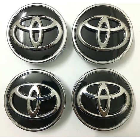Toyota 4 62 Mm Zentrale Radnabenabdeckung Für Schwarzes Logo