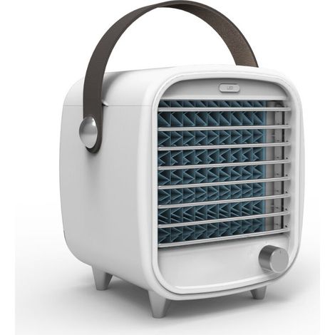 Tragbarer Luftkühler, Mobile Usb-klimaanlage, 4-in-1, Leiser Klimaanlagen-lüfter, Luftbefeuchter, Luftreiniger, Mini-led-persönlicher Luftkühler Für Zuhause, Büro, Schlafzimmer, 16.515
