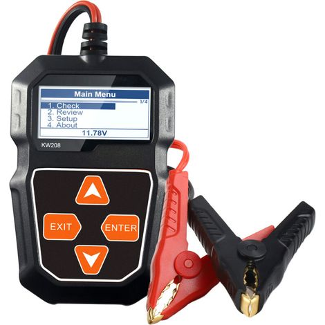 Trywise Batterietester, Kw208 12 V Autobatterietester, Professioneller Tester, Kfz-lichtmaschinenanalysator – Wellenform-spannungstest Für Auto/boot/motorrad