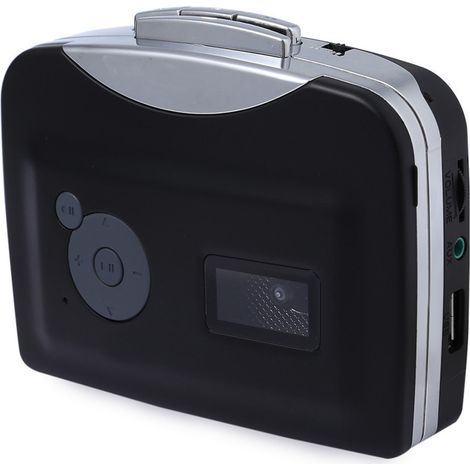 Usb-tape-signalkonverter, Tape-zu-mp3-kassettenspieler, Walkman-stereo, Direkt Auf Usb-stick, Schwarz-tonchean