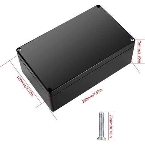 Union – Wasserdichte Ip67-anschlussdose 20 X 12 X 7,5 Cm – Korrosionsbeständiges Abs-material – Für Sichere Außenverkabelung