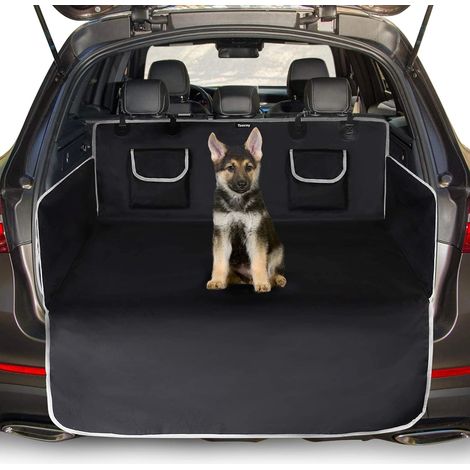Universelle Kofferraumabdeckung Für Hunde, 2 Große Taschen, Wasserdicht Und Rutschfest, 185 X 105 Cm, Kofferraumabdeckung Für Die Meisten Autos, Schwarz