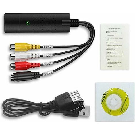 Vhs-zu-digital-konverter Usb 2.0 Video-konverter Capture Box, Xu, Audio Vhs Vcr Vhs Tv Zu Digital-konverter, Unterstützt Win 7/8/10 – Kzq