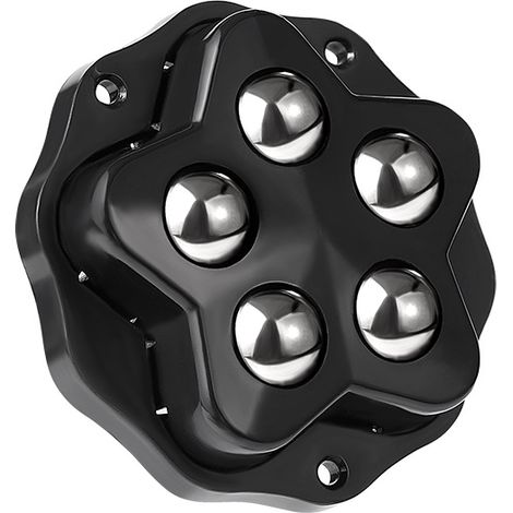 Verfügt Über 4 Stück Möbelrollen. 4 Rollen Mit Jeweils 5 Kugeln, Tragfähigkeit 300 Kg, Mit Kleber Und Schrauben. 360 Universelles Bewegliches Rad, Robuste Möbelrolle, Schwarze Farbe