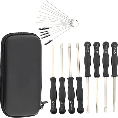 Vergaser-einstellschlüsselsatz – 8-teiliges Schraubendreher-set – Für Freischneider/kettensägen – Mit Reinigungsset Und Tragetasche