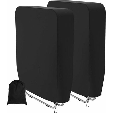 Wasserdichte Liegestuhlabdeckung 93 X 82 Cm – Anti-uv-schutz – 2 Stück – Strapazierfähiges 210d-oxford-gewebe – Anti-wind-haltekabel