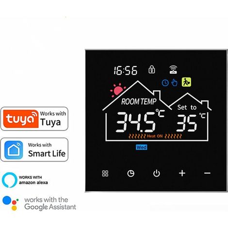 Wifi-gaskessel-/warmwasserbereiter-thermostat, 3a-warmwasserbereiter-thermostat Für Die Warmwasserbereitung, Programmierbar, Stromausfallspeicher, Sprachsteuerung, Tuya-app/sm X-fernbedienung