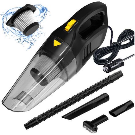 Ymyny 3-in-1-handstaubsauger, 120 W/7000 Pa Kabelloser Tragbarer Staubsauger Mit Hepa-filter, Nass Und Trocken, 30 Minuten Betrieb, Geräuscharmer Wiederaufladbarer Akku Mit Filter Für Zuhause (schwarz