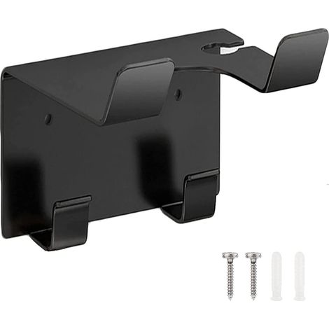 [french Days] Haartrocknerhalter, Edelstahl-haartrocknerhalter, Wandmontierter Haartrocknerhalter, Schwarzer Haarglätterhalter, Haartrocknerhalter Für Badezimmer, Friseursalon, Hoteltoilette