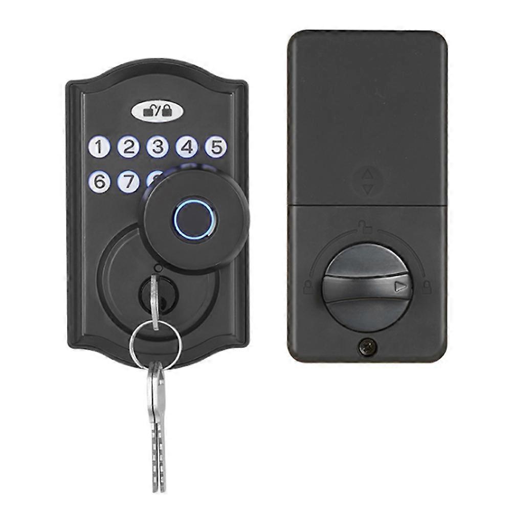 Fingerabdruck-türschloss Mit App-steuerung/fingerabdruck/passwort/schlüssel, Intelligent Riegelschloss Mit Automatischer Verriegelung
