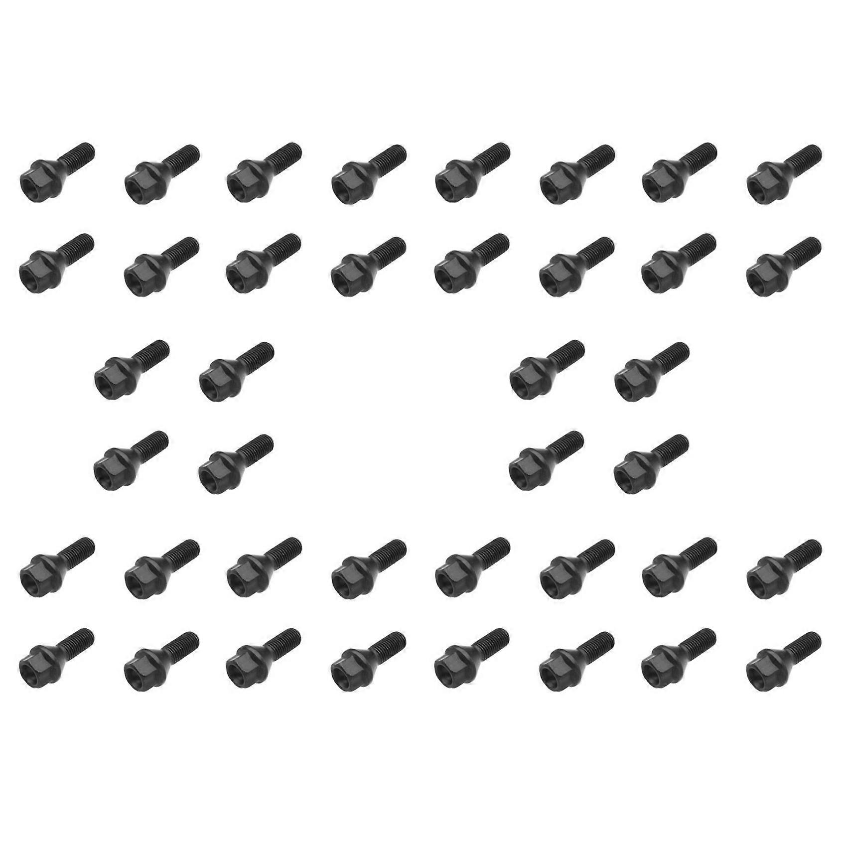 40 Écrous De Roue Noirs Pour Bmw E30 E36 E46 E60 E90 36136781150