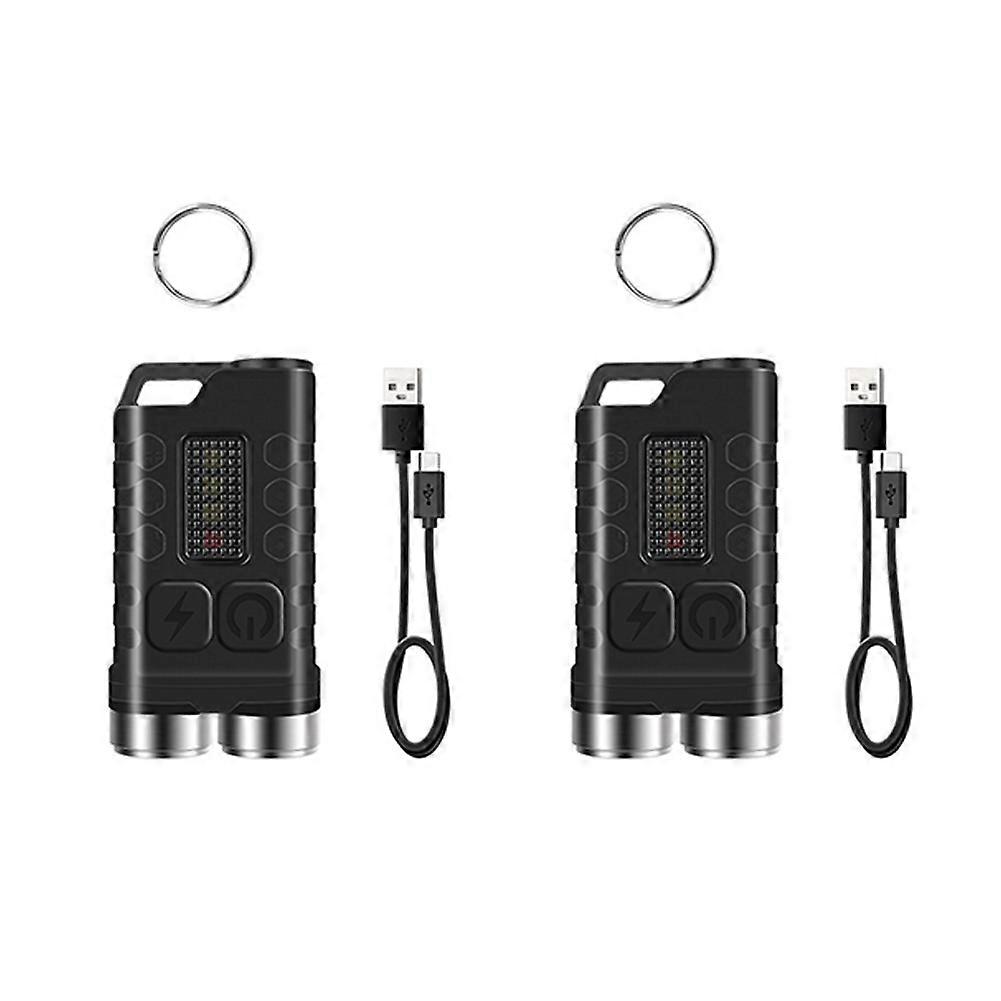 Lampe Torche Edc V3 900 Lumens, Rechargeable Usb-c, Lampe De Travail Portable Ultra-lumineuse Pour Le Camping Et Les Activités De Plein Air, Lot De 2