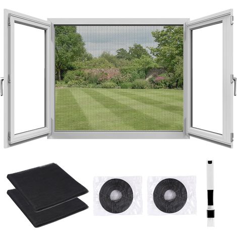 Fenster-moskitonetze 1,3 X 1,5 M – Mückenschutz, 4 Selbstklebende Streifen