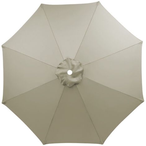 Ersatzdach Für Sonnenschirm Mit 8 Zweigen – Bananen-sonnenschirmabdeckung, Uv-beständig Und Wasserdicht, Gartenschirm, Ersatzdach Aus Hochwertigem Segeltuch (taupe, 350 Cm)