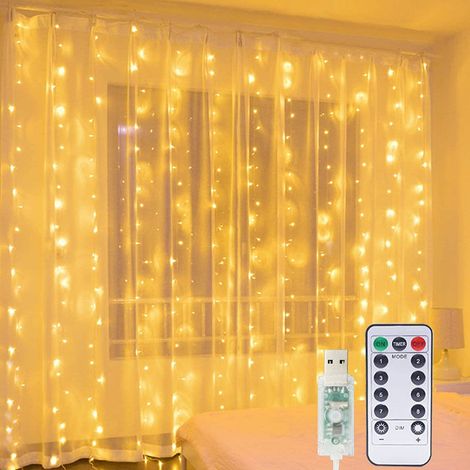 Aiducho Vorhanglichter, Dekorative Fenster-lichterkette, 3 M