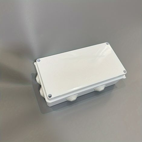 Elektrischer Anschlusskasten Aus Robustem Abs – Transparentes Gehäuse Mit Befestigungslöchern Für Industrielle Elektroinstallationen