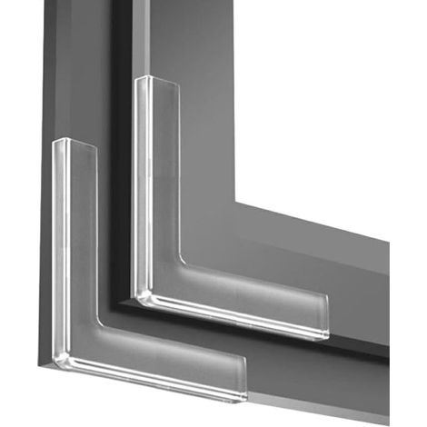 Fenstereckenschutz Mit Starkem Kleber, 10 Stück, Kollisionssicher, Pvc, Einfach Zu Installieren, Weich Und Hoch, Transparente Farbe, 65 X 65 Mm