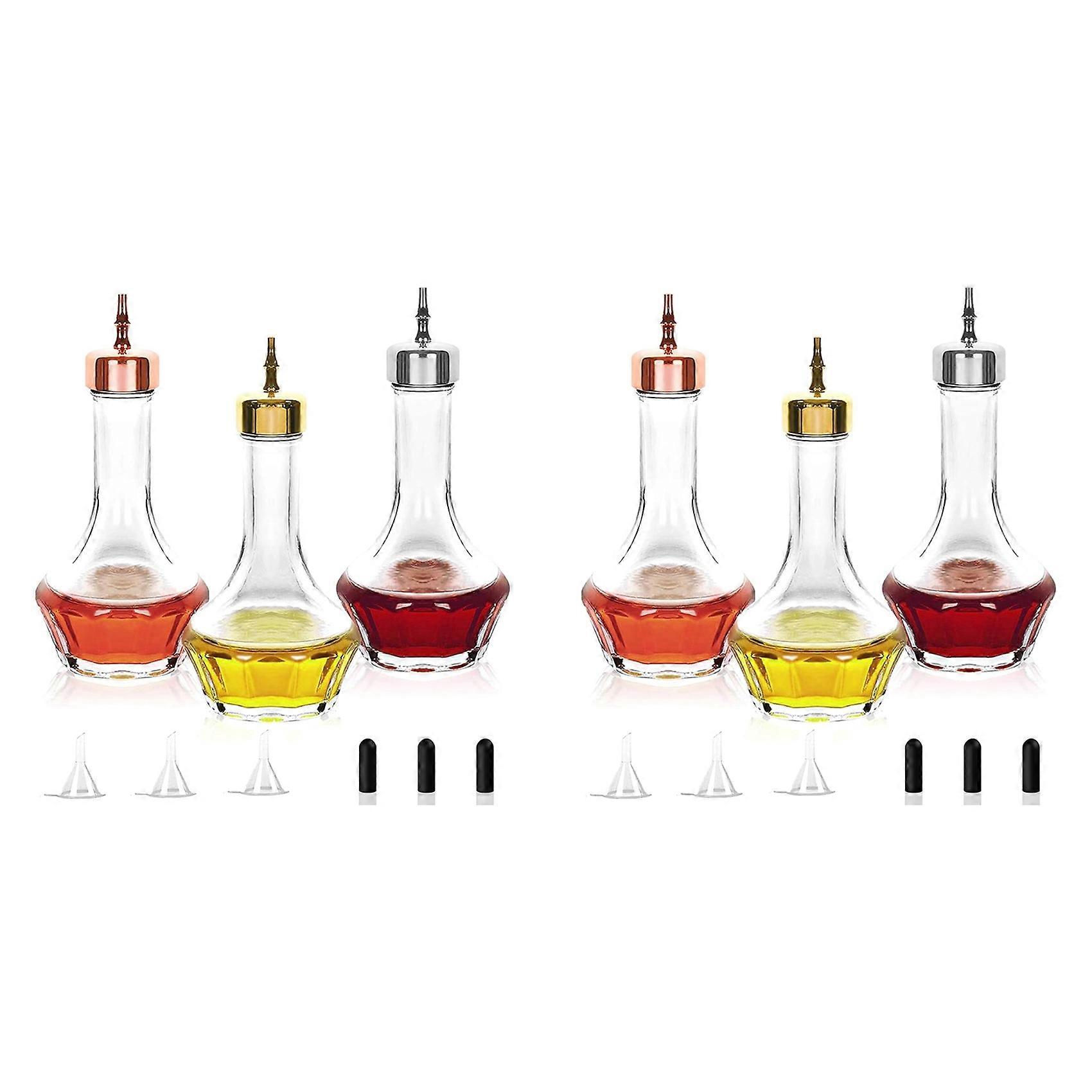Set De Bouteilles Amères Avec 6 Bouteilles Dasher (1,7 Oz/50 Ml), Outils De Bar Professionnels Pour La Fabrication De Barres Artisanales À La Maison Et Au Restaurant