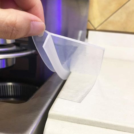 Lntyq – 2 Stück 63,5 Cm Transparente Silikon-dichtungsabdeckung – Küchengeräte-dichtungsdichtung – Einfache Und Flexible Installation