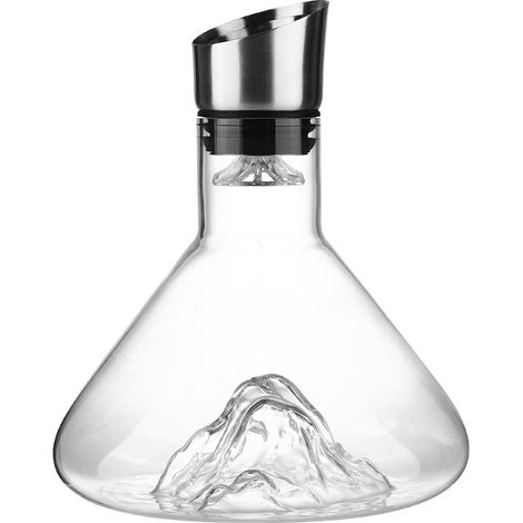 Rotweinkaraffe – Eisberg-dekanter – Rotweingeschenk – Mit Belüfterfilter – 1500 Ml