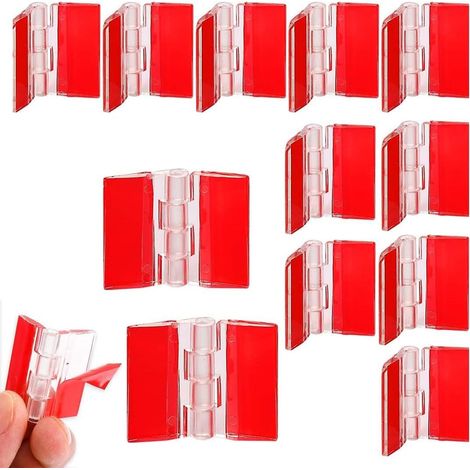 Scharnier, 12 Stück Transparente Acrylscharniere – 35 X 30 Mm Kleine Klavierscharniere – Transparente Kunststoffscharniere Für Schrank, Schublade