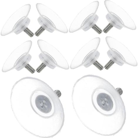 Set Mit 10 Transparenten Saugnäpfen Für Glastischschrauben, Stabile Pvc-befestigung, Robuste Saugnäpfe Für Glasmöbelplatten, Vielseitiges Zubehör Für Möbel