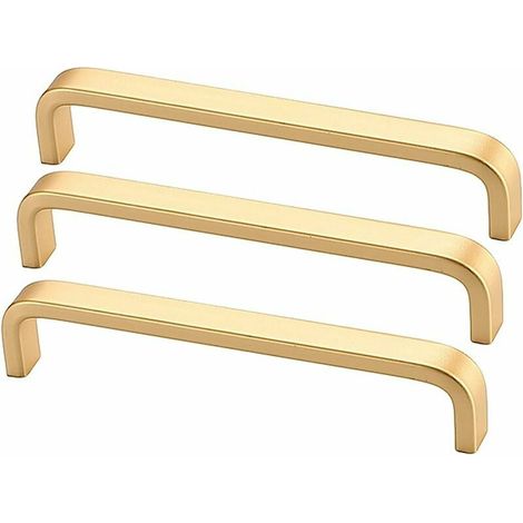 128 Mm Goldener Möbelgriff – Korrosionsbeständige Aluminiumlegierung – 3er-set – Elegantes Design Für Schrank Und Schublade