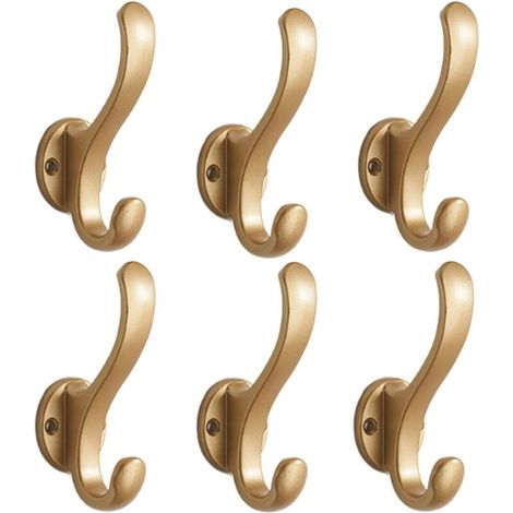 6er-set Wandhaken Wandgarderobe Haken Und Kleiderhaken Für Zu Hause Badezimmergarderobe Badezimmergarderobenhaken Garderobenständer Für Den Eingang Garage Schlafzimmer Balkon Badezimmer