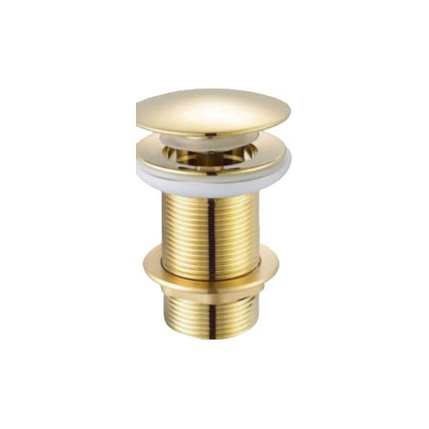 Push-open-ablauf, Polierte Goldoptik, Universal Clic-clac Waschbecken-ablauf, 66 Mm