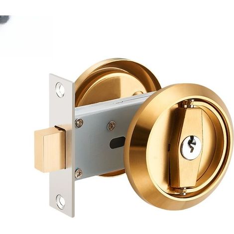 Unsichtbares Türschloss, Doppelhaken-diebstahlsicherung, Türschloss Aus Edelstahl 304 – Golden