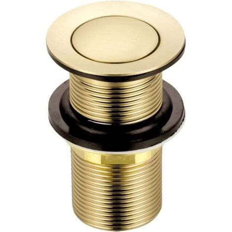 Waschbeckenabfluss Aus Gebürstetem Goldmessing Ohne Schlitzanschluss G 1 1/4 Zoll Bsp Einzelstück – Kzq