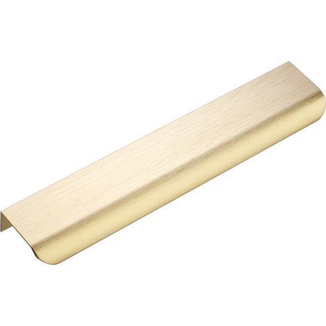 Ymyny – Set Mit 5 Goldenen Möbelgriffen – Profilgriff Aus Gebürstetem Messing – Mittenabstand 128 Mm – Länge 150 Mm – Breite 43 Mm