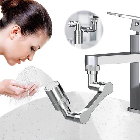1080° Schwenkbarer Wasserhahn-luftsprudler – Multifunktionale Verlängerung, 2 Wasserauslässe