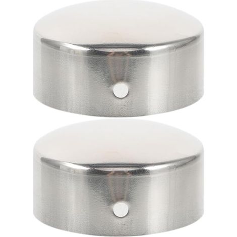 2 Stück Edelstahl-handlauf-endkappe – 40 Mm Runde Treppengeländerkappe – Ideal Für Handläufe Aus Holz Und Metall