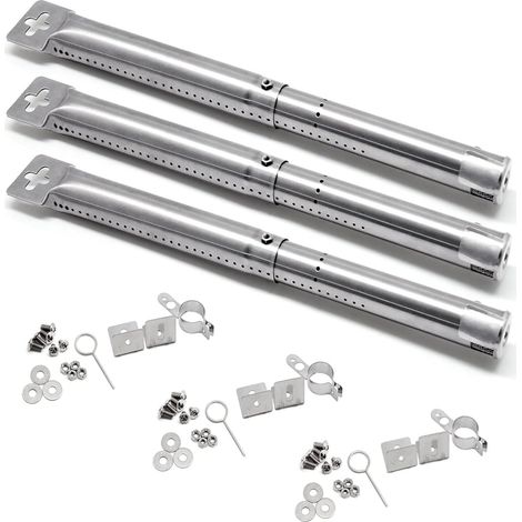 31 Cm – 45 Cm Universelle Edelstahlbrenner-ersatzteile Für Landmann Triton 2/3, Enders, Tepro, Taino, Campingaz, Charbroil, Barbecook, Blooma Und Andere Grills, 3 Packungen