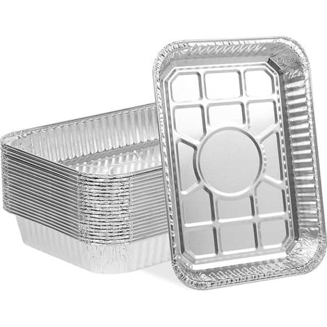 35er-pack Abtropfschale Für Weber, Grillzubehör Für Weber Spirit, Genesis, Traveller, Q-serie, Einweg-aluminiumfolienbeutel, 21,6 X 15,2 Cm