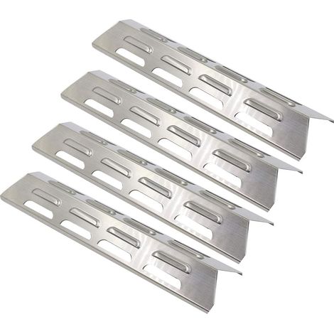 41 Cm 92071 4er-set Gasgrill-wärmeplatte Für Blooma Kansas 4, Blooma Ultar 4, Uniflame 4 Brenner, Ultra Chef, Grilldiffusor Aus Edelstahl, Ersatzteile