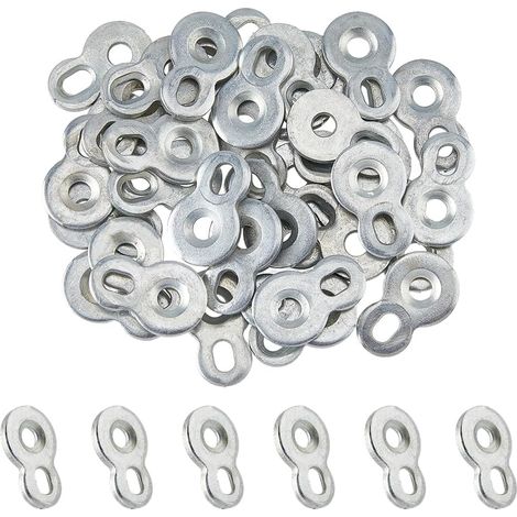 50 Stück Stahl-befestigungselemente In Form Einer 8 Für Tischplattenverbinder, Robuste Schreibtischklammern Für Tischplatten, Stühle, Bänke, Schreibtischplatten, Schrankfronten