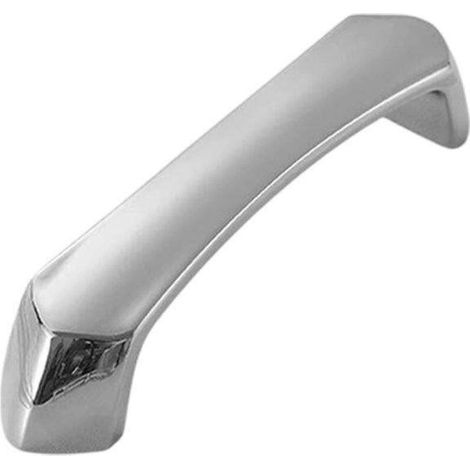 96 Mm Moderner Schlichter Schranktürgriff In Glänzendem Silber