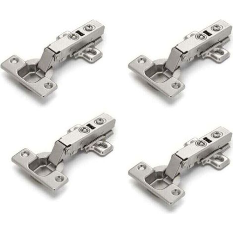 Bardusch-set Mit 4 Scharnieren Für Schranktüren, Möbeltüren, Abgerundete Ecken, Sanftes Schließen, Keine Nut, Einfache Installation