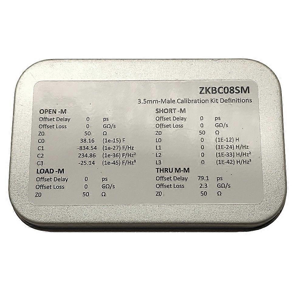 Kit D'Étalonnage Vna Zeenko 3,5 Mm Mâle, Type De Base Dc-8 Ghz Zkbc08sm