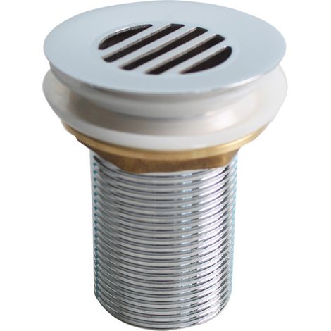 Csparkv – Abfluss Für Waschbecken Mit Freiem Durchfluss – Messing – Höhe 78,1 Mm – Klappendurchmesser Ø 62 Mm – Gewindeauslass Ø 41,5 Mm