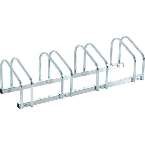 Fahrradständer Für 4 Fahrräder. 110 X 33 X 27 Cm, Silberverzinkter Stahl – Preisgünstiger Fahrradständer Für 4 Fahrräder.