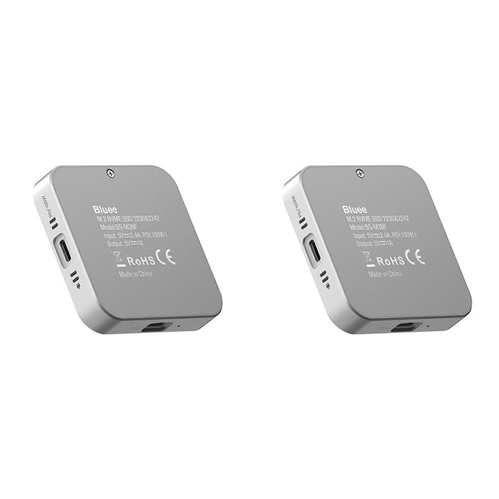 Boîtier Ssd M.2 2 X 8 En 1 Avec Hub Usb-c, Adaptateur Hdmi 10 Gbit/s, Ports Usb-c 3.2 Et Usb-a 3.2, Ssd M.2 Nvme 2230 Sata 2 To
