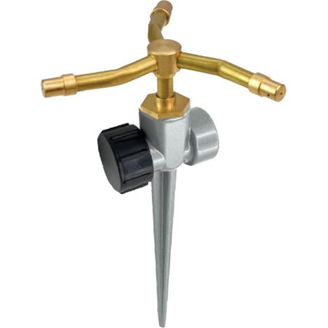Gartensprinkler, 3-armiger Messingsprinkler, Weitbereichssprinkler Und 360-grad-abdeckung Für Gemüsefarm, Gewächshaus, Schwimmbad, Terrasse, Landschaft, Spielrasen Und Hinterhof