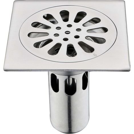 Geruchshemmender Quadratischer Duschabfluss Aus Edelstahl Mit Einer Dicke Von 100 X 100 Mm