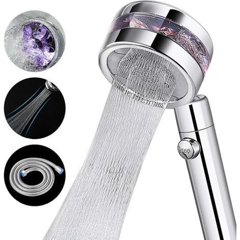 Honornic – Wassersparender Regenduschkopf (2 Modelle, Mit Ein-/ausschalter Und 1,5 Meter Flexiblem Schlauch)